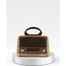 Azrlya Bluetooth Özellikli Nostalji Radyo 3 Bant Fm Am Sw