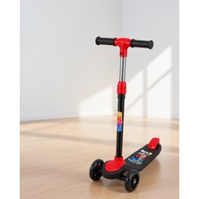 Azrlya Çocuk Skuteri 3 Tekerlekli Geniş Basma Alanlı Ayarlanabilir Boy Scooter