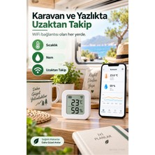 Generic Wifi LCD Ekranlı Pilli Sıcaklık ve Nem Sensörü (Fonri, Tuya, Smart Life, Google Assistant, Amazon Alexa Destekli)