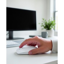 Azrlya Kablosuz Bluetooth Oyuncu Mouse Sessiz Tıklama Ergonomik Wireless Fare