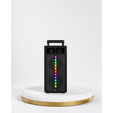 Azrlya Şarjlı Işıklı Bluetooth Hoparlör | Usb, Aux, Tf Kart ve Radyo Destekli