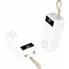 Azrlya Powerbank 60.000 Mah Taşınabilir Şarj Hızlı El Fenerli Dijital Göstergeli Yeni Nesil
