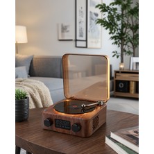 Azrlya Stereo Bluetooth Hoparlör – Gece Lambalı ve Saat Göstergeli Yeni Nesil