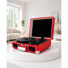 Azrlya Retro Bavul Pikap Dahili Hoparlörlü Aux USB Sd Kart ve Bluetooth Bağlantılı Taşınabilir Tasarım