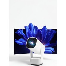 Azrlya Şarjlı Projeksiyon Oyun Sinema Projektörü 4K Hd Görüntü Kaliteli