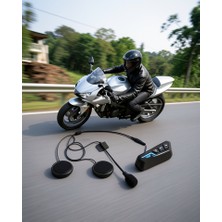 Azrlya Kask Kulaklığı Motosiklet Intercom Interkom Dinleme Konuşma Özellikli Su Geçirmez
