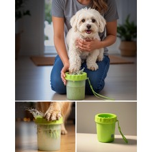 Azrlya Taşınabilir Köpek Ayak Temizleme Aparatı Silikon Fırçalı