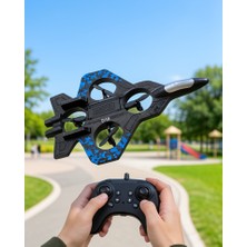 Azrlya Jet Tasarımlı Uzaktan Kumandalı Drone 4 Pervaneli 2.4g 360 Derece Takla LED Işıklı Uçak