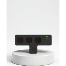 Azrlya USB ve Type-C Portlu Anahtarlı Çoklu Priz Güç Ünitesi