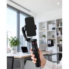 Azrlya Profesyonel Aı Gimbal Selfie Stick Yüz Takipli Telefon Sabitleyici Bluetooth Kumandalı Katlanabilir Tripod
