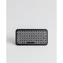 Azrlya Siyah Kablosuz Mini Rgb Işıklı Klavye Bluetooth 5.2 Ince Tasarım