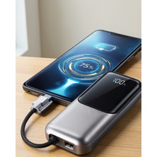Azrlya Dijital Göstergeli 13000 Mah Süper Hızlı Şarj Destekli Taşınabilir Powerbank
