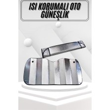 Azrlya Güneşlik Koruyucu Perde Metalize Oto Araç Araba Güneşliği Ön Cam Güneşliği