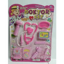 Evim 365 Pembe Kartelalı Doktor Seti Eğitici Oyun 10 Parça Bpa Içermeyen Güvenli Plastik Malzeme