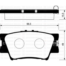Sangsin SP2081 Balata Arka Disk Toyota Rav4 2.2 Camry 2.4 3.5 06 04466-06070