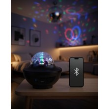 Azrlya Bluetooth Rgb Parti Işığı Hoparlörlü Disko Lambası Mp3 USB ve Hafıza Kartı Destekli