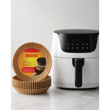Azrlya 100 Adet Airfryer Kağıdı Su Geçirmez Yağ Tutmaz Pişirme Altlığı
