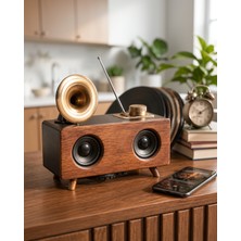 Azrlya Nostaljik Görünümlü Bluetooth Bağlantılı Speaker