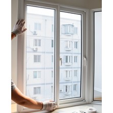 Azrlya Pencere Için Sineklik Tülü 100X150 cm Çift Taraflı Bant Hediyeli