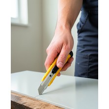 Azrlya 5’li Profesyonel Metal Falçata Seti Ergonomik Saplı Çok Amaçlı Kesici Maket Bıçağı