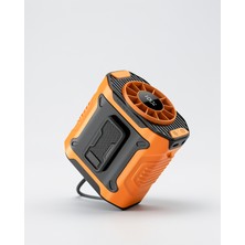 Azrlya Turbo Mini Taşınabilir Fan – 100 Kademeli Dijital Hız Kontrolü ve Type-C Şarj