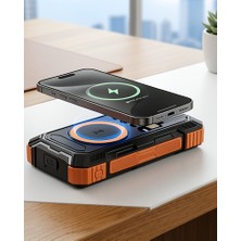 Azrlya Güneş Enerjili Powerbank 20000 Mah Kablosuz ve Hızlı Şarj Destekli Taşınabilir Şarj Cihazı