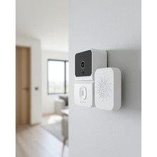 Azrlya Wifi Akıllı Kapı Zili Kamera Gece Görüşlü Çift Yönlü Sesli