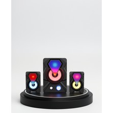 Azrlya 2.1 Kanal Rgb LED Oyun Hoparlörü Subwoofer Destekli