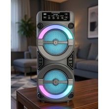 Azrlya Rgb Işıklı Bluetooth Hoparlör Kablosuz Taşınabilir Stereo Speaker