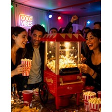 Azrlya Yağsız Popcorn Makinesi Hızlı Sıcak Hava Mısır Patlatıcı Ev Tipi Kullanım