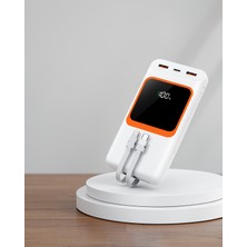 Azrlya 10.000 Mah Bataryalı, Dijital Göstergeli Taşınabilir Powerbank