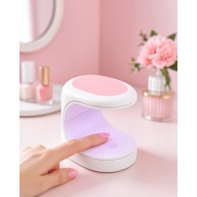 Azrlya Mini Oje Kurutma Cihazı 16W LED Uv Hızlı Kurutma Taşınabilir Kompakt Yeni Nesil