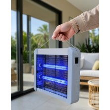 Azrlya 12W Elektrikli Sinek Öldürücü Çift Uv Işıklı Asılabilir Böcek Öldürücü Lamba