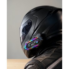 Azrlya Bluetooth 5.3 Motosiklet Kask Intercom Kulaklık 1000 Metre Bağlantı