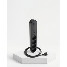 Azrlya LED Anahtarlı Akım Korumalı Çoklu Priz 4 Priz 3 USB Girişli