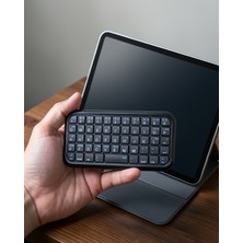 Azrlya Mini Bluetooth Klavye Kablosuz Taşınabilir Cep Boyutu Klavye