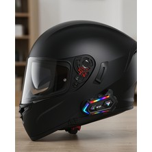 Azrlya Yeni Nesil Bluetooth 5.3 Motosiklet Intercom Rgb Işıklı 1000M Mesafeli