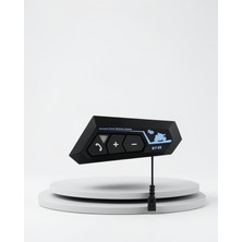 Azrlya Intercom Bluetooth Kask Kulaklık Motosiklet Kulaklık 5.0 Bluetooth