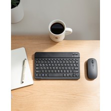 Azrlya Kablosuz Klavye ve Mouse Kombosu Bluetooth Uyumlu Sessiz Set
