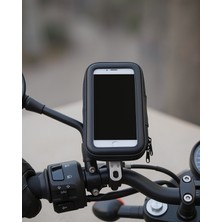 Azrlya Su Geçirmez Motosiklet Bisiklet Telefon Tutucu 360 Derece Döner Gidon Telefon Standı