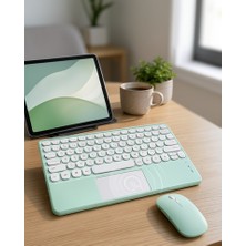 Azrlya Profesyonel Wifi Q Klavye Bluetooth Klavye Touchpad 10.8 Inç Yeni Nesil