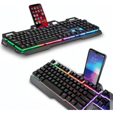 Azrlya Oyuncu Klavyesi Q Klavye Rgb Işıklı Mouse Hediyeli