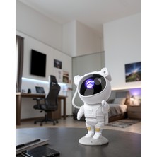 Azrlya Projeksiyon Astronot Lamba Speaker Sevimli Astronot Bluetooth Hoparlör Yeni Nesil