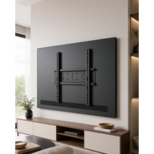 Azrlya 50-95 Inç Sabit Tv Duvar Askı Aparatı Güçlü Çelik Gövde Kolay Montaj Geniş Vesa Uyumlu