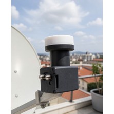 Azrlya Twin Lnb Çift Çıkışlı Uydu Anten Lnb 4K Ultra Hd Ku Band 0.1 Db