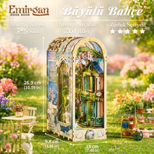 Emirgan Büyülü Bahçe Dıy Book Nook Kit – Işıklı Minyatür Bahçe Evi Ahşap Maket Kendin Yap Seti