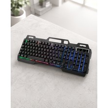 Azrlya Rgb Aydınlatmalı Klavye Mouse Seti – USB Bağlantılı, Türkçe Q, Ayarlanabilir Dpı, Ergonomik Yapı