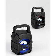 Azrlya Taşınabilir Bluetooth Hoparlör LED Işıklı Uzun Pil Ömrü