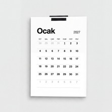 Domirus Plancore™ Wall Calendar Set – 2027 Minimalist Duvar Takvimi