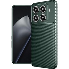 Royaleks Mi 15T Pro Auto Focus Karbon Kapak - Koyu Yeşil